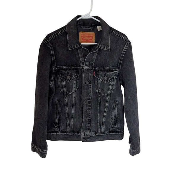 LEVI’s ✘ Black Cotton Denim Oversized Jean Jacket, Unisex, S - Picture 10 of 10